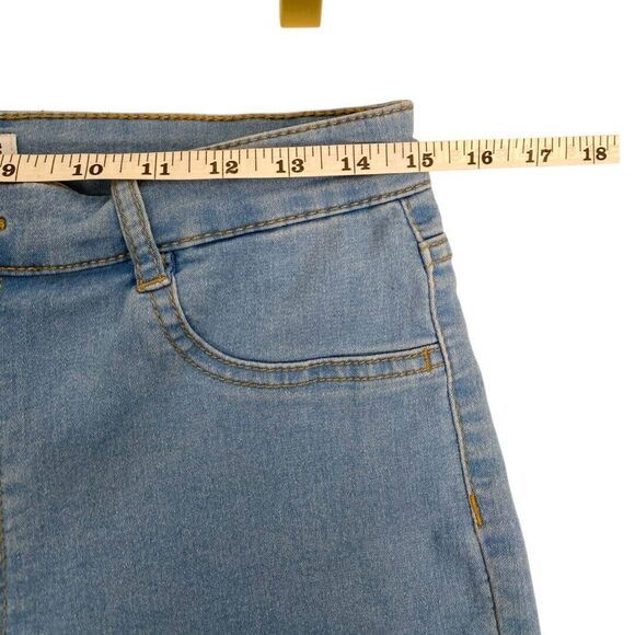 Pull & Bear Woman Skinny‎ High Waisted Jeans Blue Size 12 391 - Picture 8 of 9